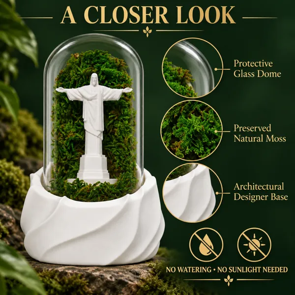 Polymer_Glass_Spiritual_Moss_Christ_Statue_White_For_Glass_Dome_Decor