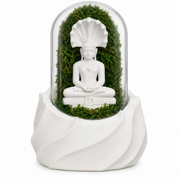 Polymer_Glass_Dome_White_Parshwanath_Preserved_Moss_Decor