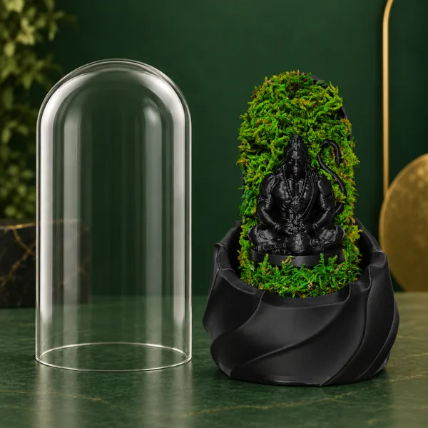 Polymer_Glass_Spiritual_Moss_Lord_Hanuman_Black_For_Glass_Dome_Decor