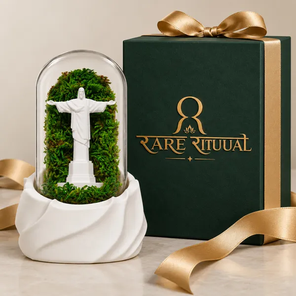 Polymer_Glass_Spiritual_Moss_Christ_Statue_White_For_Glass_Dome_Decor