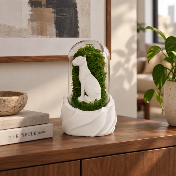 Polymer_Glass_Nature_Moss_Cheetah_White_For_Glass_Dome_Decor