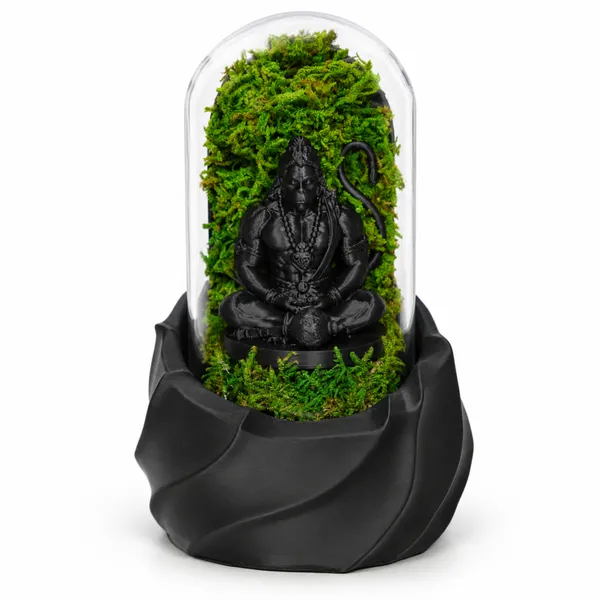 Polymer_Glass_Spiritual_Moss_Lord_Hanuman_Black_For_Glass_Dome_Decor