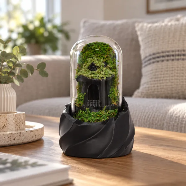 Polymer_Glass_Gothic_Moss_Miniature_House_Black_For_Glass_Dome_Decor