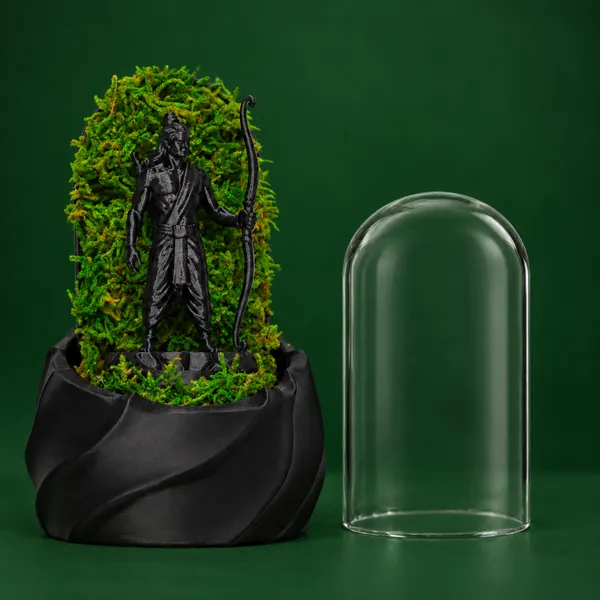 Polymer_Glass_Spiritual_Moss_Lord_Ram_Black_For_Glass_Dome_Decor