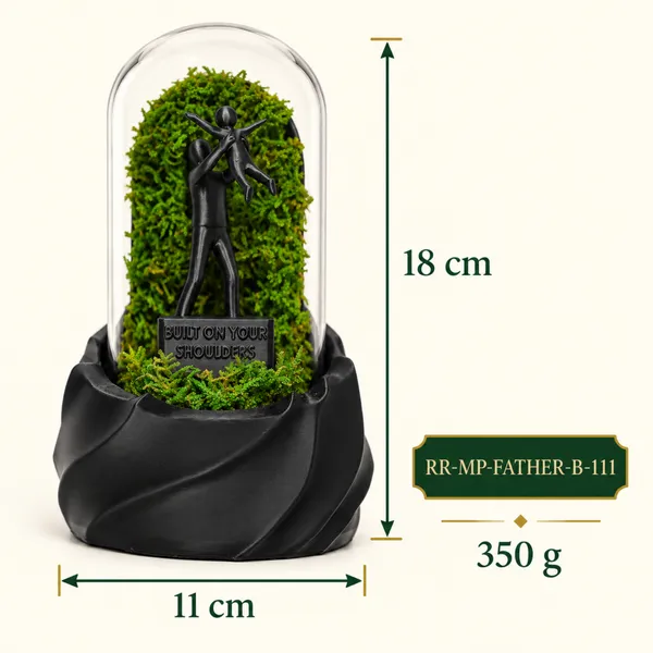 Polymer_Glass_Contemporary_Moss_Couple_Figurine_Black_For_Glass_Dome_Decor