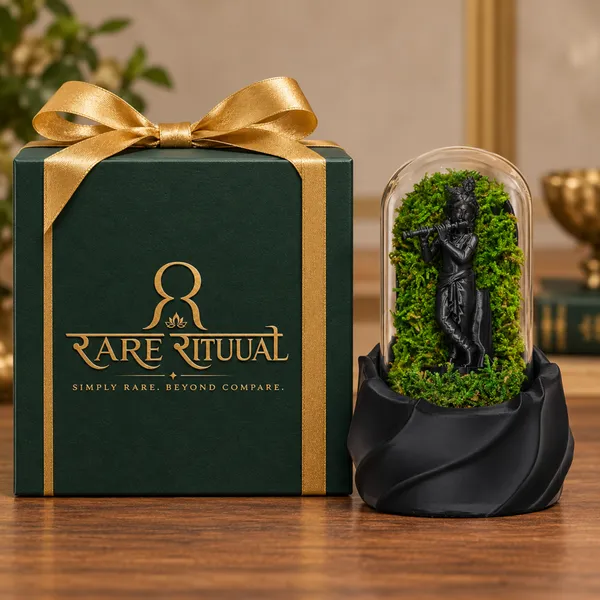 Polymer_Glass_Spiritual_Moss_Krishna_Flute_Player_Black_For_Glass_Dome_Decor