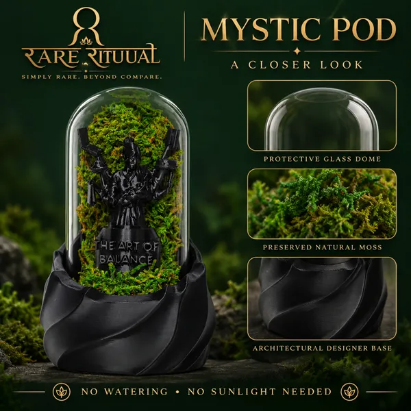 Polymer_Glass_Spiritual_Moss_Multi-Armed_Goddess_Black_For_Glass_Dome_Decor
