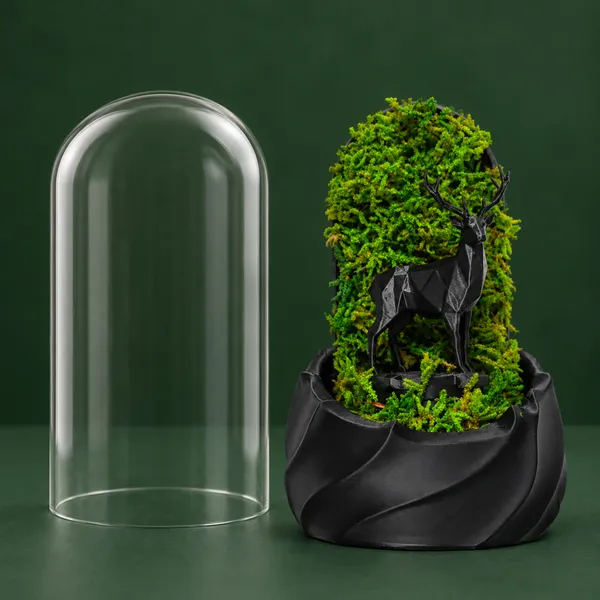 Polymer_Glass_Woodland_Moss_Deer_Black_For_Glass_Dome_Decor