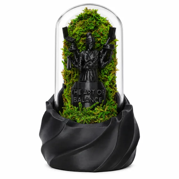 Polymer_Glass_Spiritual_Moss_Multi-Armed_Goddess_Black_For_Glass_Dome_Decor