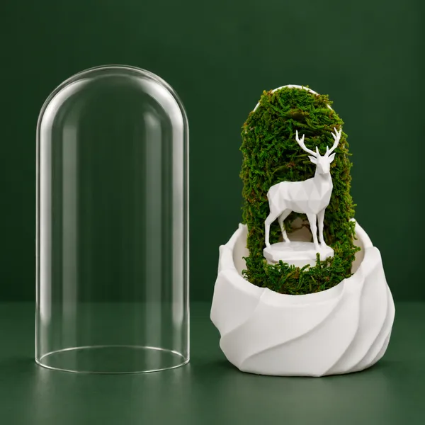 Polymer_Glass_Woodland_Moss_Deer_White_For_Glass_Dome_Decor