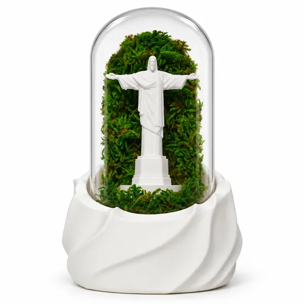 Polymer_Glass_Spiritual_Moss_Christ_Statue_White_For_Glass_Dome_Decor