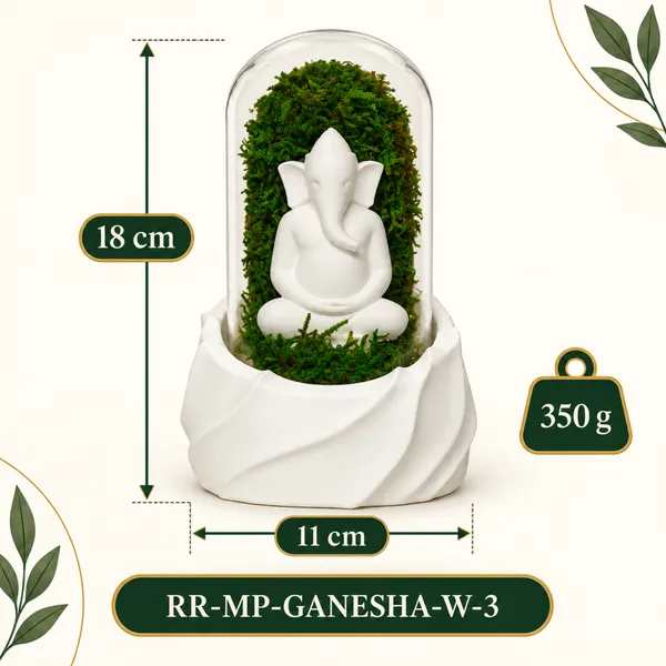 Polymer_Glass_Spiritual_Moss_Ganesha_White_For_Glass_Dome_Decor