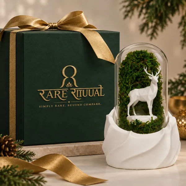 Polymer_Glass_Woodland_Moss_Deer_White_For_Glass_Dome_Decor