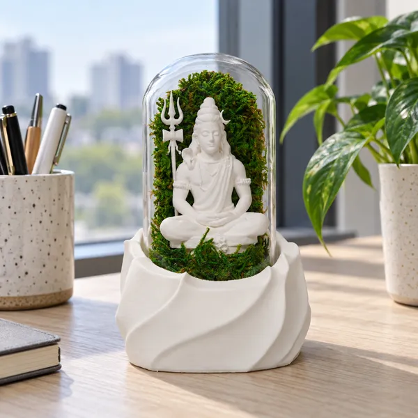 Polymer_Glass_Spiritual_Moss_Lord_Shiva_White_For_Glass_Dome_Decor