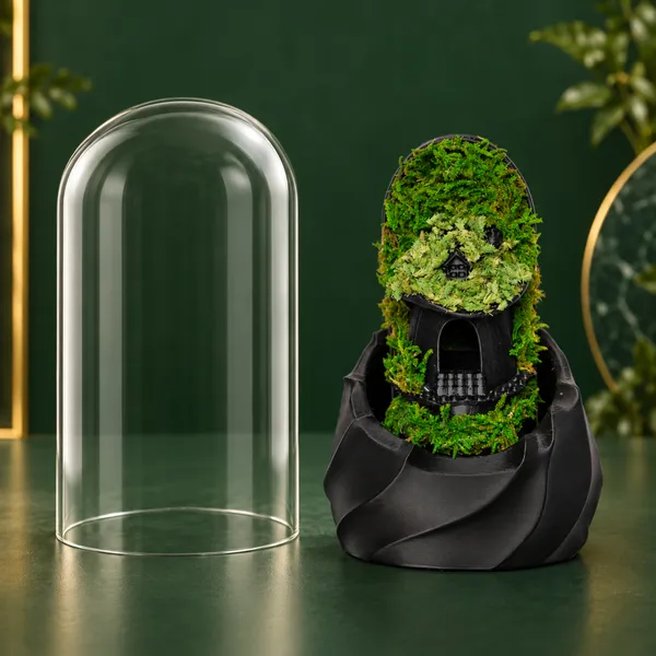 Polymer_Glass_Gothic_Moss_Miniature_House_Black_For_Glass_Dome_Decor