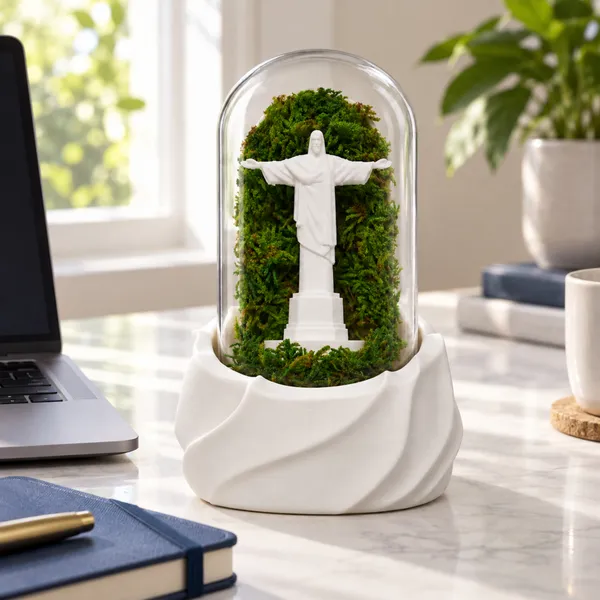 Polymer_Glass_Spiritual_Moss_Christ_Statue_White_For_Glass_Dome_Decor