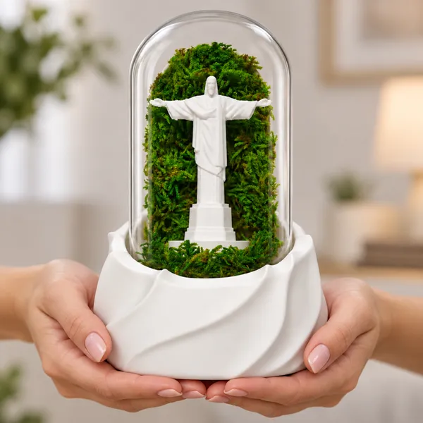 Polymer_Glass_Spiritual_Moss_Christ_Statue_White_For_Glass_Dome_Decor