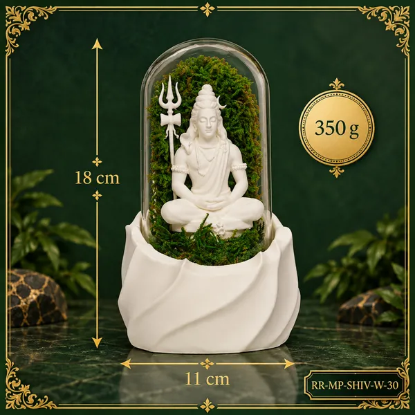 Polymer_Glass_Spiritual_Moss_Lord_Shiva_White_For_Glass_Dome_Decor