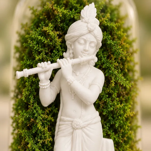 Polymer_Glass_Spiritual_Moss_Krishna_Flute_Player_White_For_Glass_Dome_Decor