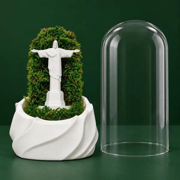 Polymer_Glass_Spiritual_Moss_Christ_Statue_White_For_Glass_Dome_Decor