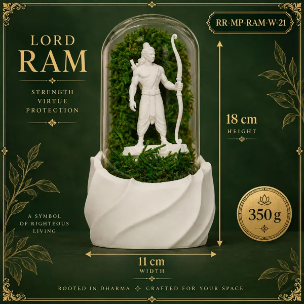 Polymer_Glass_Spiritual_Moss_Lord_Ram_White_For_Glass_Dome_Decor