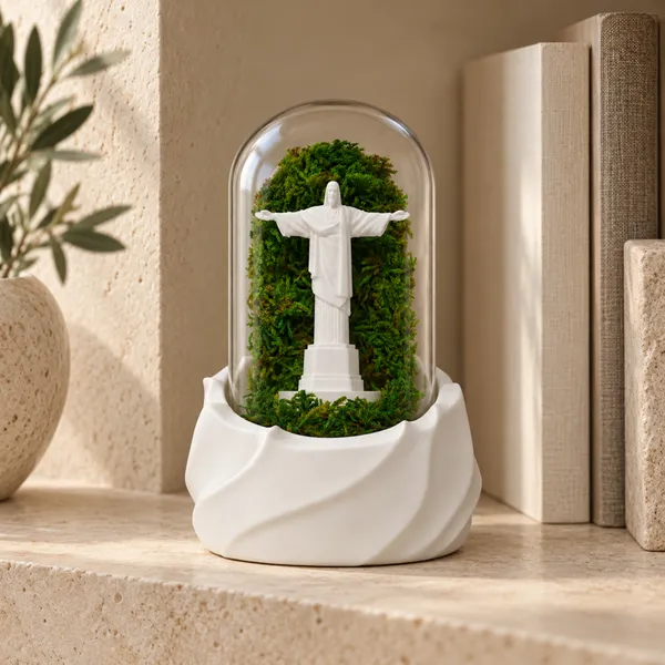 Polymer_Glass_Spiritual_Moss_Christ_Statue_White_For_Glass_Dome_Decor