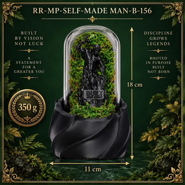 Polymer_Glass_Contemporary_Moss_Warrior_Figurine_Black_For_Glass_Dome_Decor