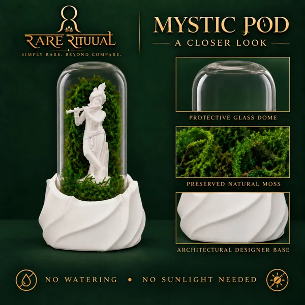 Polymer_Glass_Spiritual_Moss_Krishna_Flute_Player_White_For_Glass_Dome_Decor