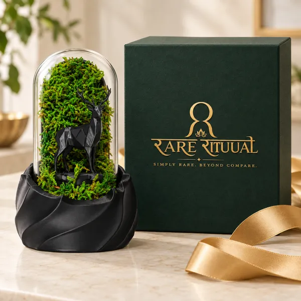 Polymer_Glass_Woodland_Moss_Deer_Black_For_Glass_Dome_Decor