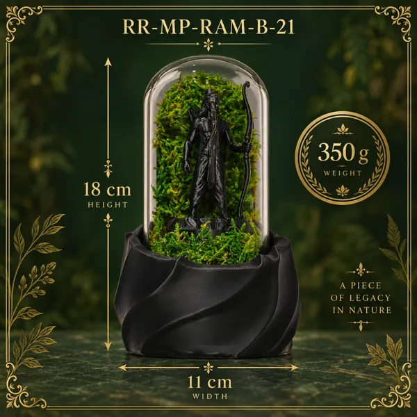 Polymer_Glass_Spiritual_Moss_Lord_Ram_Black_For_Glass_Dome_Decor