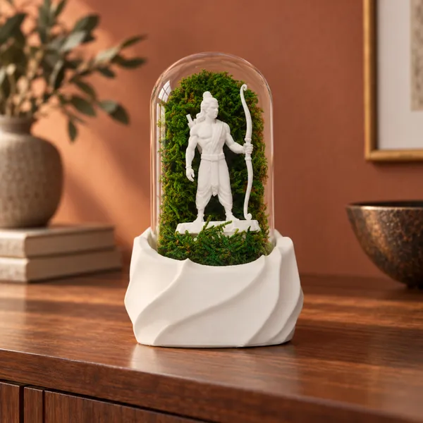 Polymer_Glass_Spiritual_Moss_Lord_Ram_White_For_Glass_Dome_Decor
