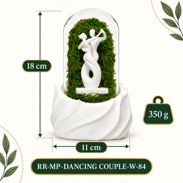 Polymer_Glass_Dome_White_Dancing_Couple_Preserved_Moss_Decor