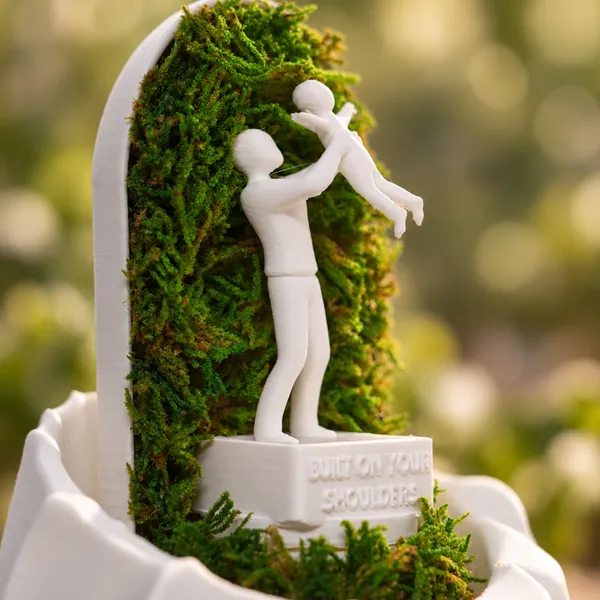 Polymer_Glass_Dome_White_Father_Figurine_Preserved_Moss_Decor