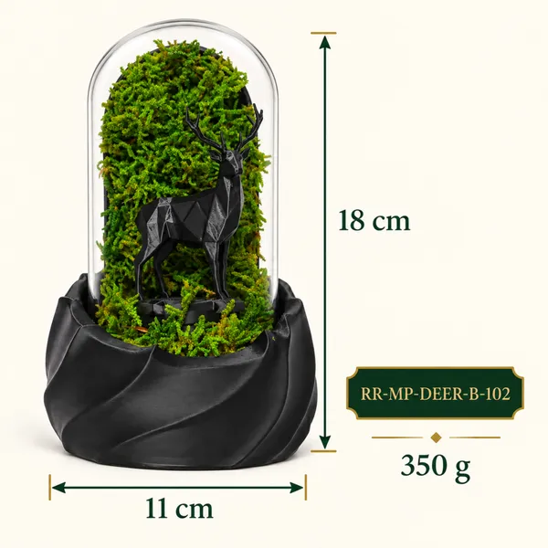 Polymer_Glass_Woodland_Moss_Deer_Black_For_Glass_Dome_Decor