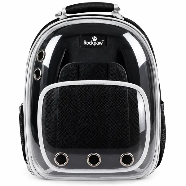 Black_Polyester_Transparent_Dome_Pet_Carrier_Backpack