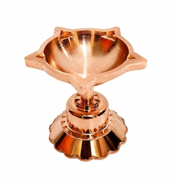 Brass_Traditional_Table_Diya_Copper_Finish