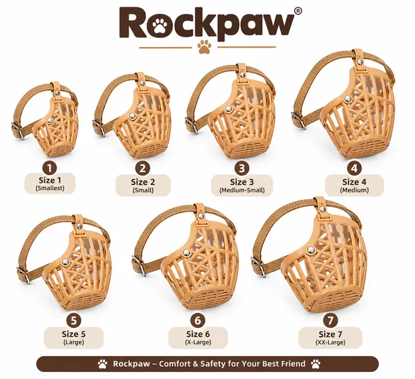 Tan_Pvc_Basket-Style_Adjustable_Dog_Muzzle_Pack_Of_7