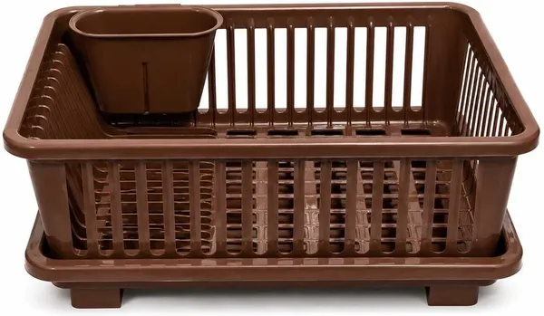 Plastic_Brown_Kitchen_Dish_Drainer_Rack