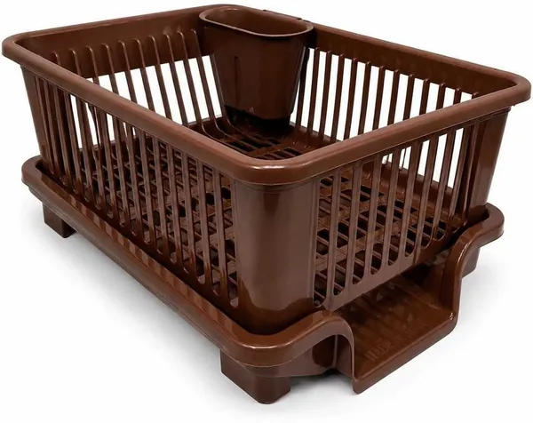 Plastic_Brown_Kitchen_Dish_Drainer_Rack