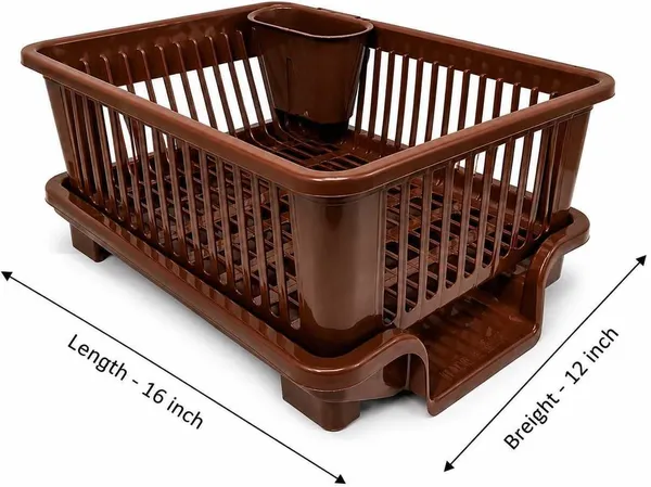 Plastic_Brown_Kitchen_Dish_Drainer_Rack