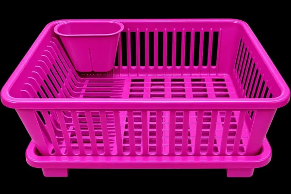 Plastic_Pink_Kitchen_Dish_Drainer_Rack