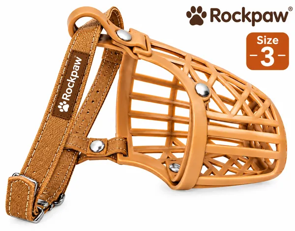 Tan_Pvc_Basket-Style_Adjustable_Dog_Muzzle_Pack_Of_7