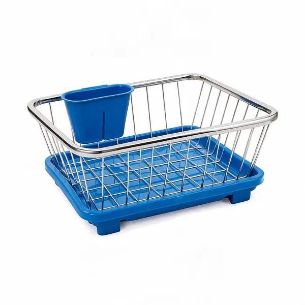 Carbon_Steel_Blue_Kitchen_Dish_Drainer_Rack