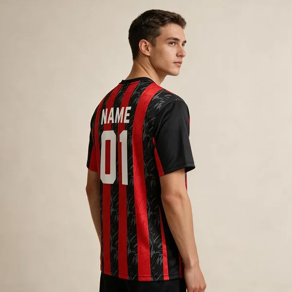 Red_Black_Aerodry_Striped_Football_Jersey_For_Unisex