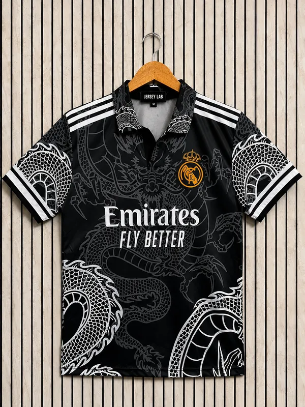 Black_Aerodry_Short_Sleeve_Printed_Football_Jersey_For_Unisex