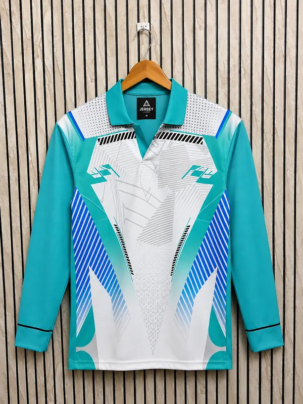 Turquoise_Aerodry_Long_Sleeve_Sports_Jersey_For_Unisex