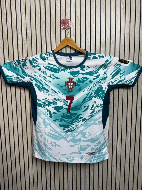 White_Aerodry_Printed_Ronaldo_7_Football_Jersey_For_Unisex