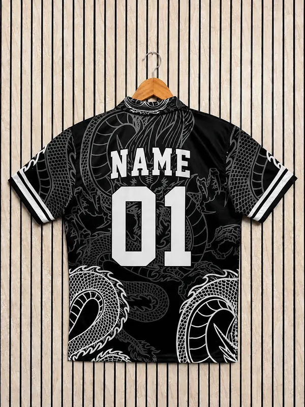 Black_Aerodry_Short_Sleeve_Printed_Football_Jersey_For_Unisex