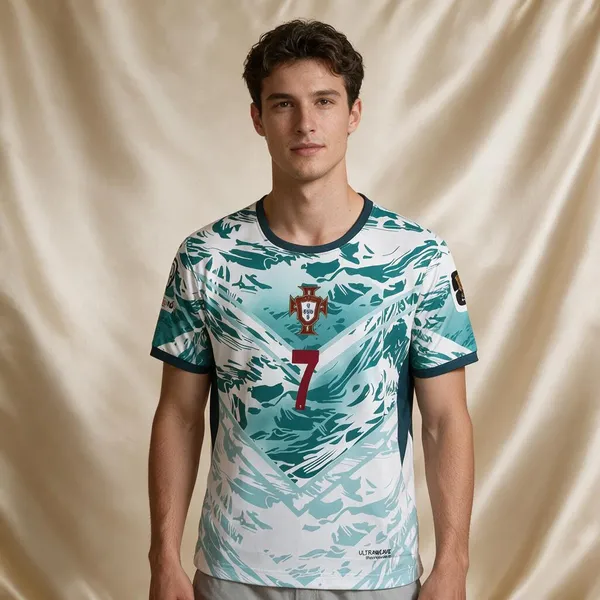 White_Aerodry_Printed_Ronaldo_7_Football_Jersey_For_Unisex