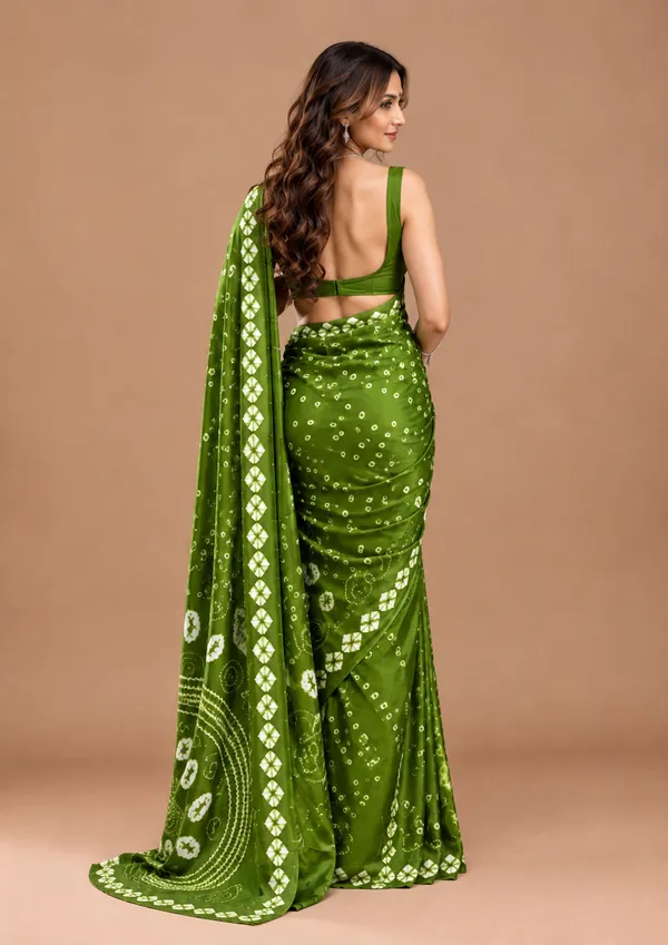 Green_Colour_Batik_Print_Saree